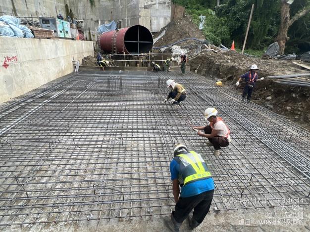 115年6月第三工區W05窨井基礎版鋼筋綁紮