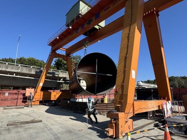 115年1月第二工區潛盾段鋼管安裝