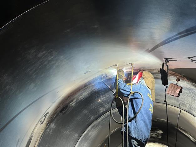 114年9月鋼管穿管作業鋼管焊接