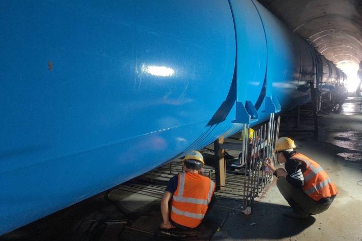 114年11月隧道鋼筋搭接作業