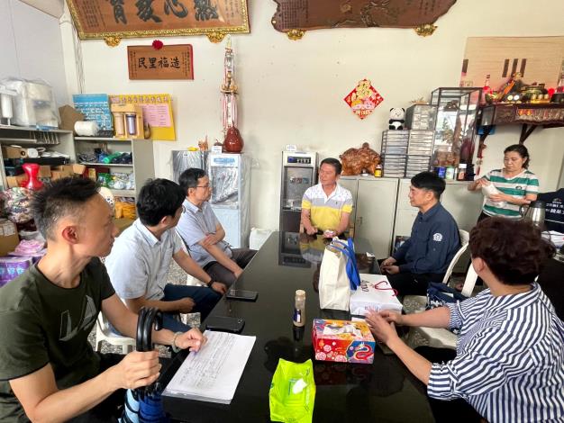 雙方針對施工現況與地方需求交換意見