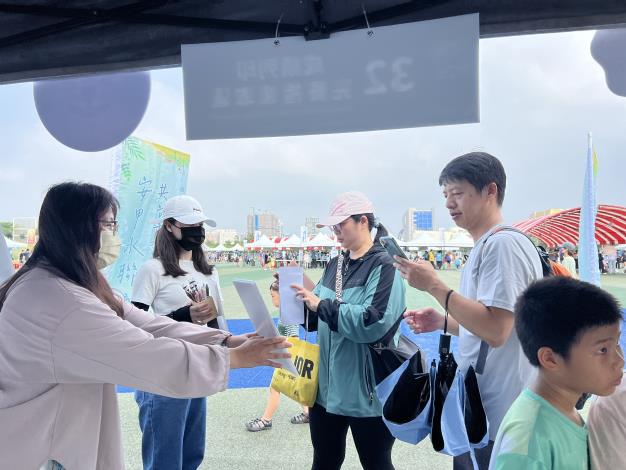 民眾掃描QRcode填寫問卷