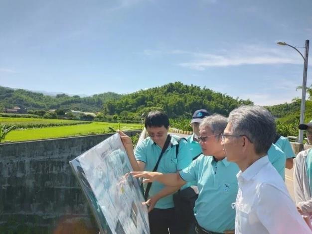 水利署長賴建信今日至嘉義、臺南及高雄等地，督導各河川分署防颱準備工作。