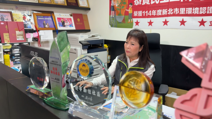 淡水區民生里里長陳李明緣。