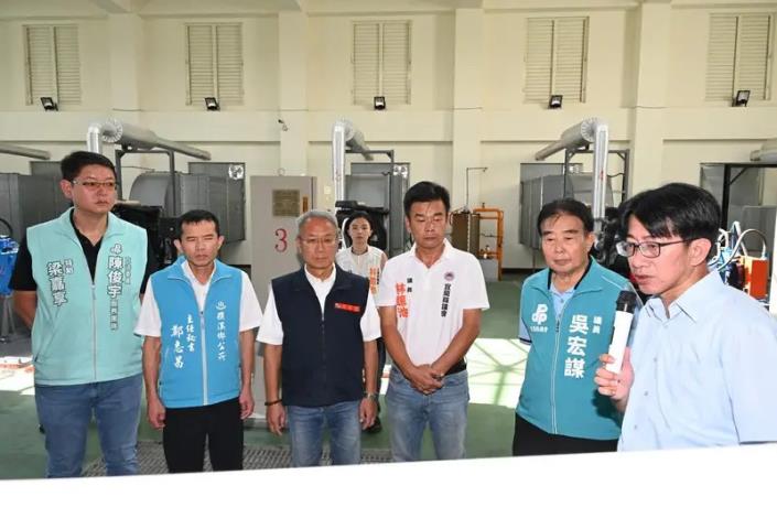 實地視察抽水機組運轉情形及防汛整備作業