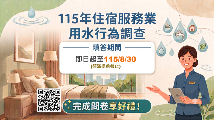 115年住宿服務業用水行為調查
