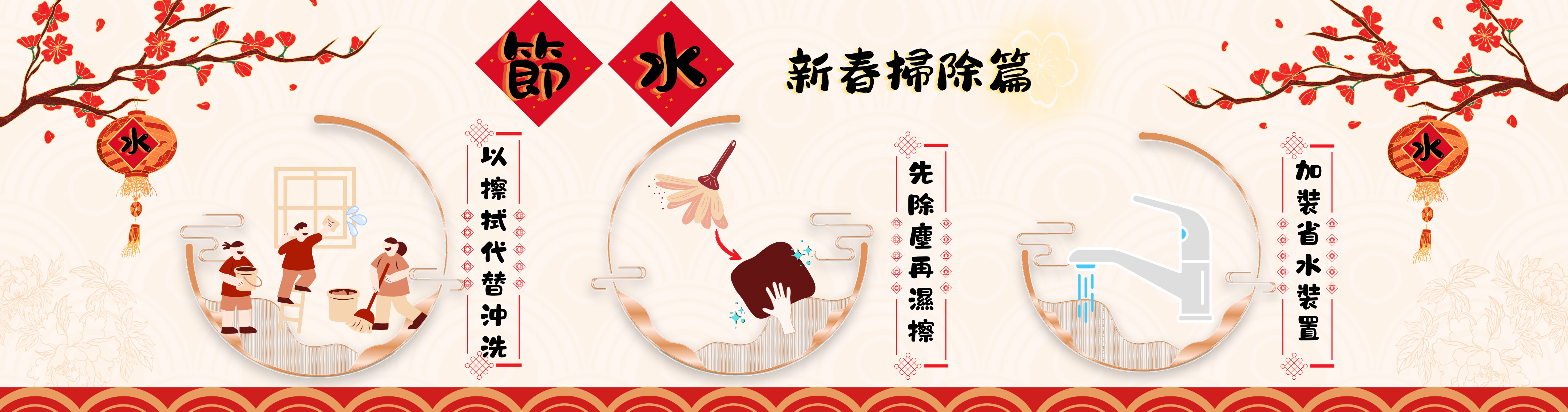 節水新春掃除