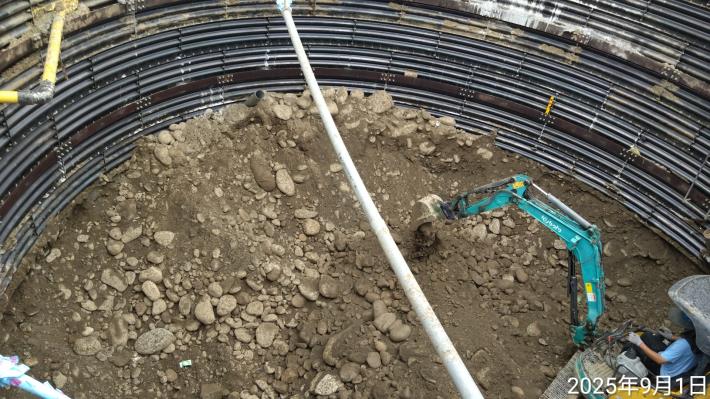 1140901農試所共構段起點坑三昇層開挖施作