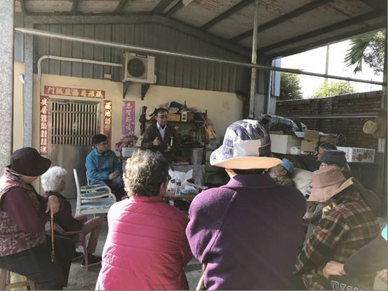 石岡壩與當地里長及里民進行施工前說明