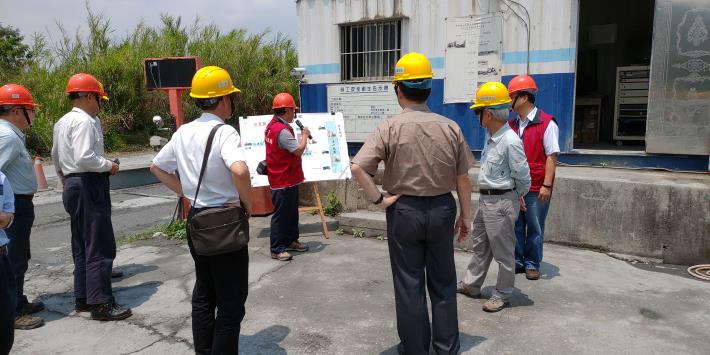 視察清淤作業工區車輛制站1