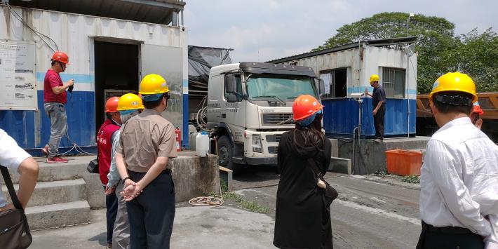 視察清淤作業工區車輛制站2