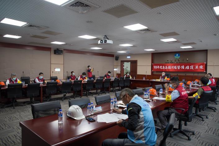 集集攔河堰整備演練