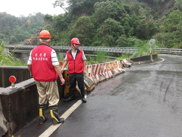 巡視庫遷道路無坍方情形