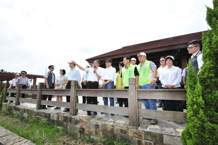 林全院長視察湖山水庫蓄水現況